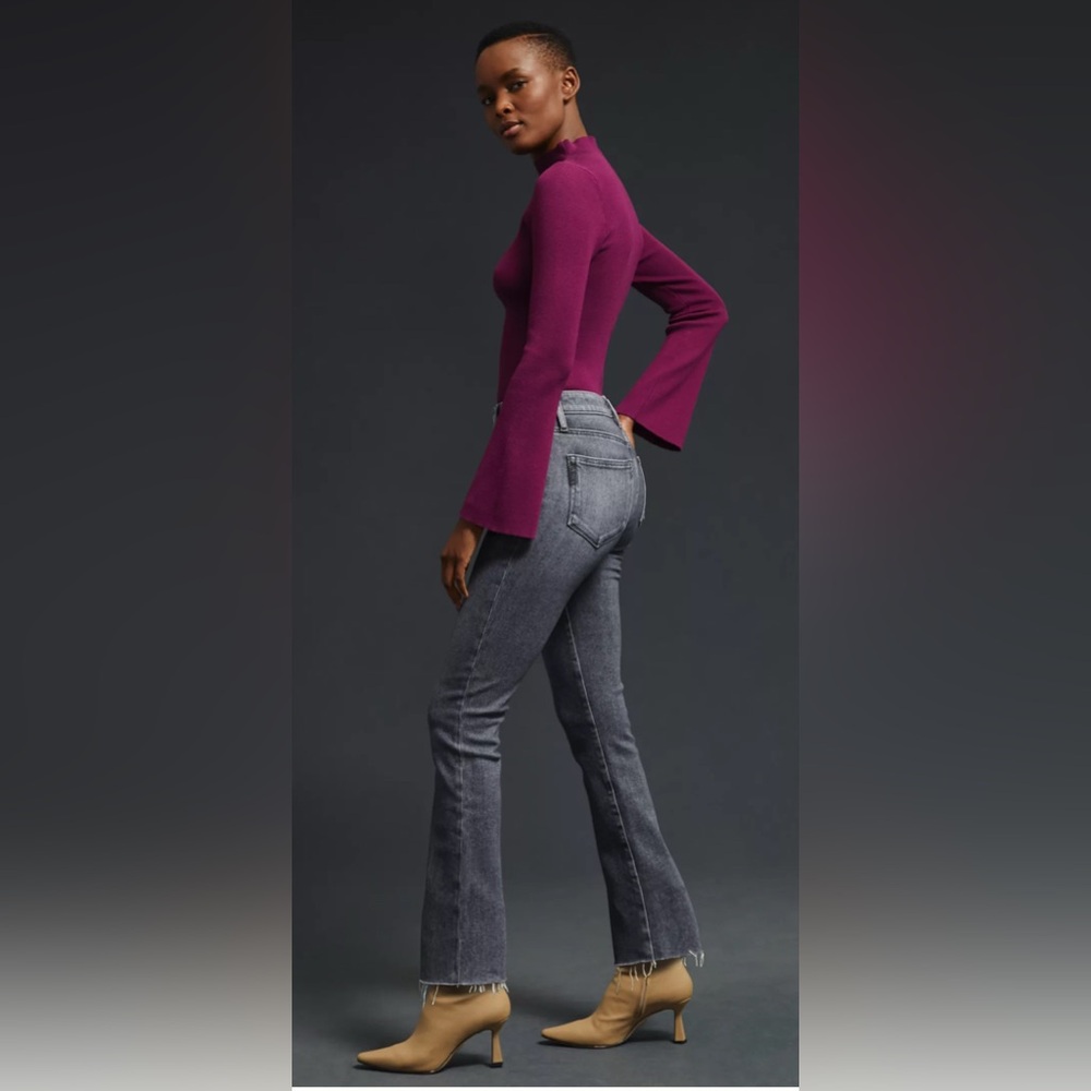 PAIGE Women's Straight Leg Jeans in Gray
